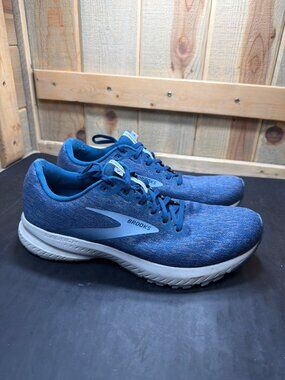 Brooks Launch 7 Mens Size 11 Blue White Running Athletic Sneakers 1103241D434 EU